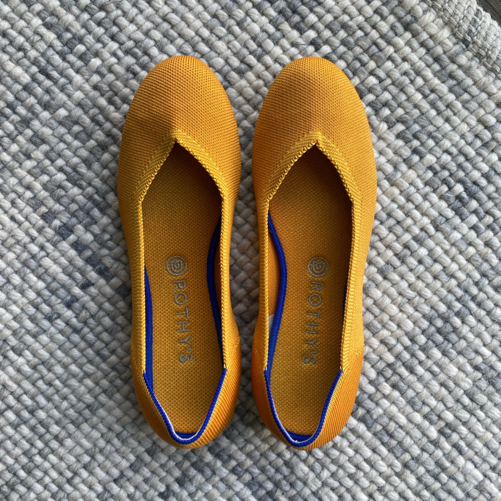 Yellow Rothys size 11